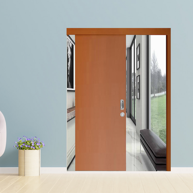 Cửa gỗ công nghiệp Cửa lùa trượt MDF P1 2K