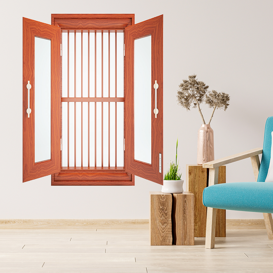 Cửa thép vân gỗ SGD CS2K SS