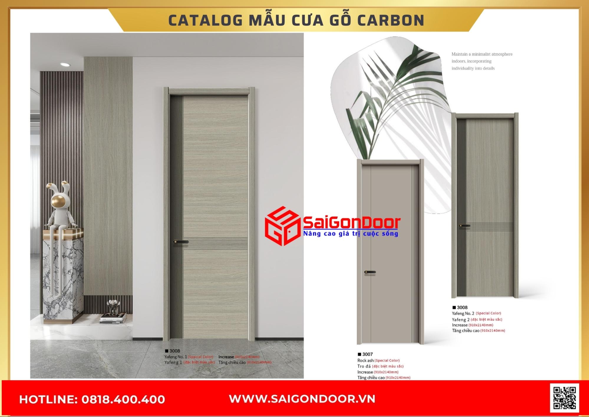 Catalog cửa gỗ carbon