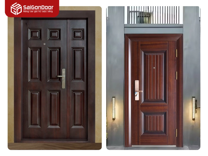 Công nghệ sản xuất cửa thép vân gỗ chất lượng của Sài Gòn Door