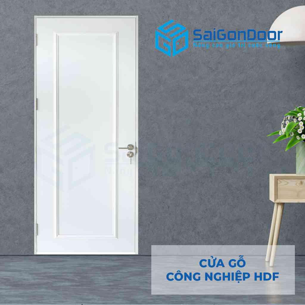 Mẫu 1: Cửa gỗ công nghiệp HDF 1A