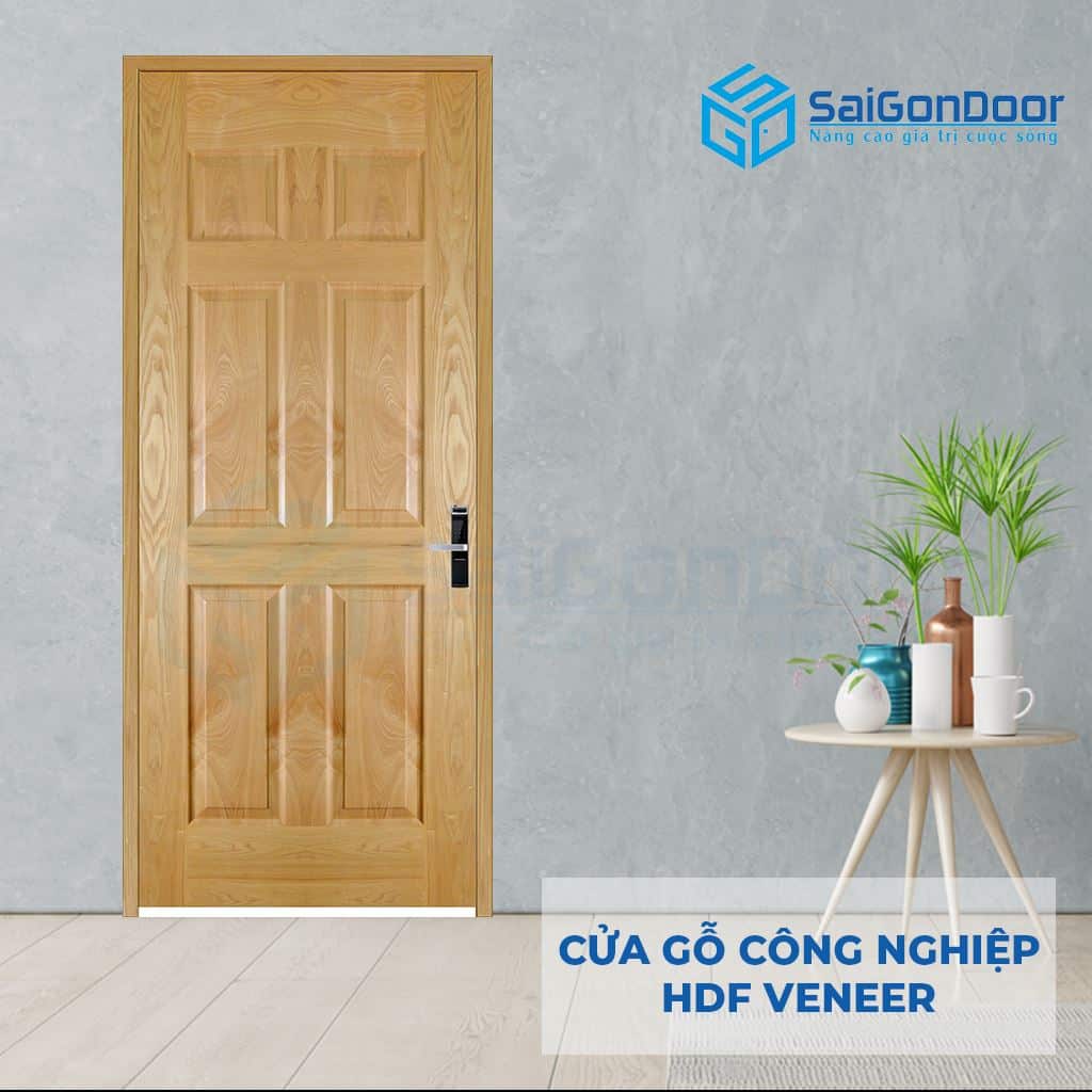 Cửa Gỗ Công Nghiệp HDF Veneer 6A-ash