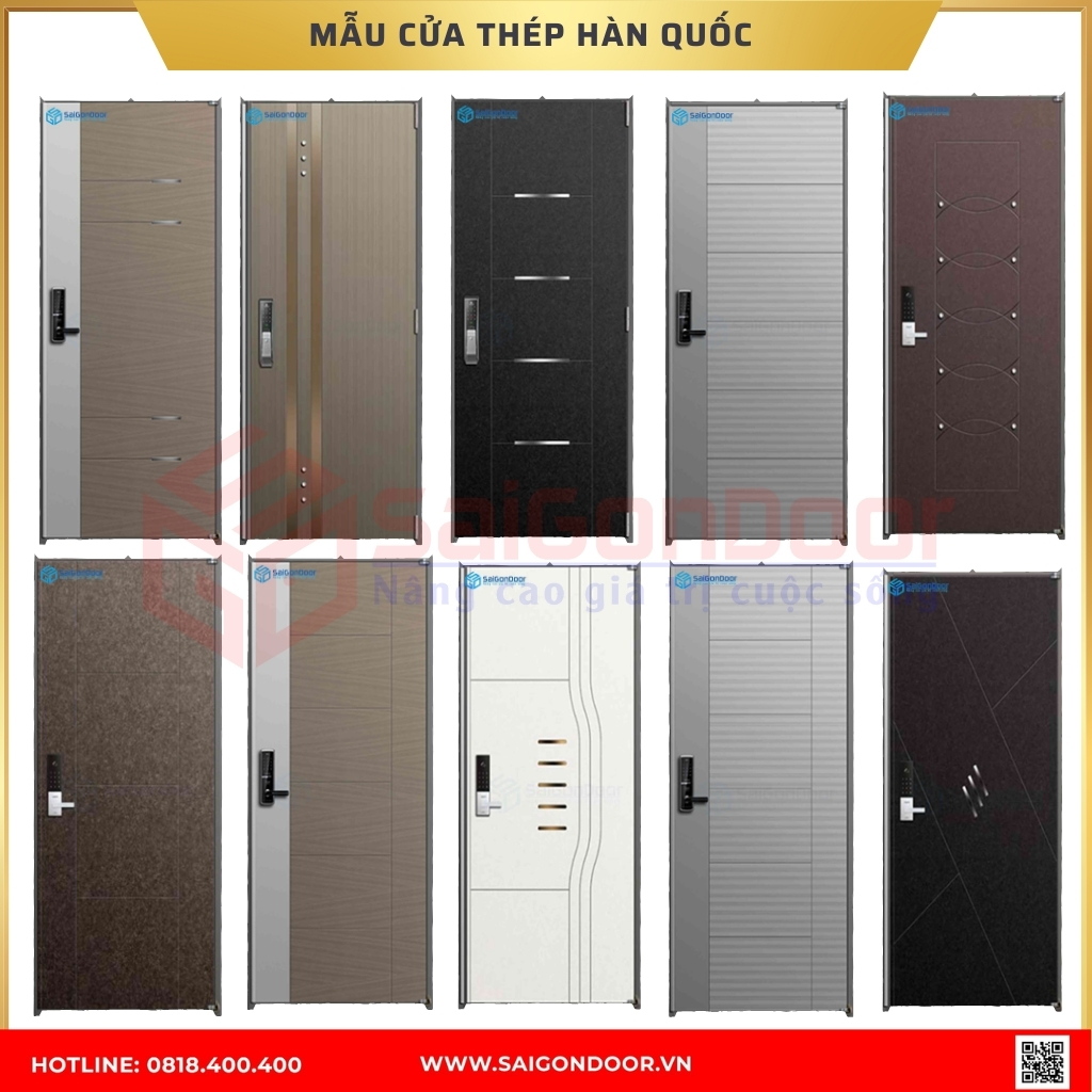 Mẫu cửa thép Hàn Quốc được ưa chuộng