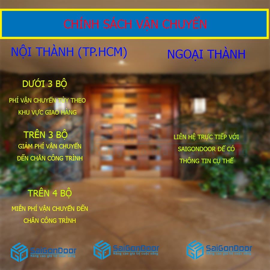 Chính sách vận chuyển tại SaiGonDoor