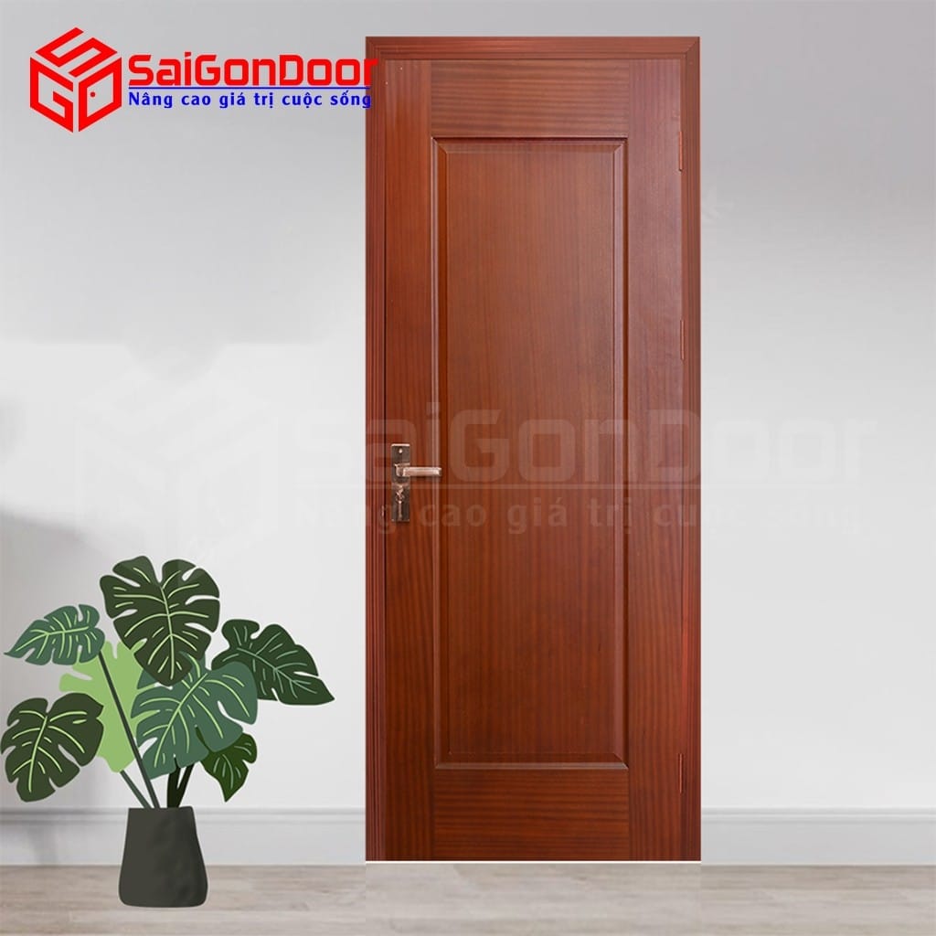 Cửa gỗ công nghiệp HDF Veneer 1B Xoan Đào