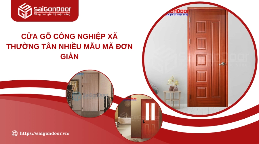 Cửa Gỗ Công Nghiệp Xã Thường Tân Nhiều Mẫu Mã Đơn Giản