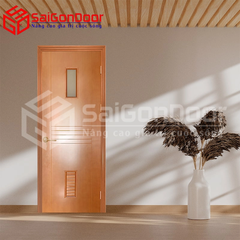 Dòng cửa nhựa giả gỗ pano truyền thống