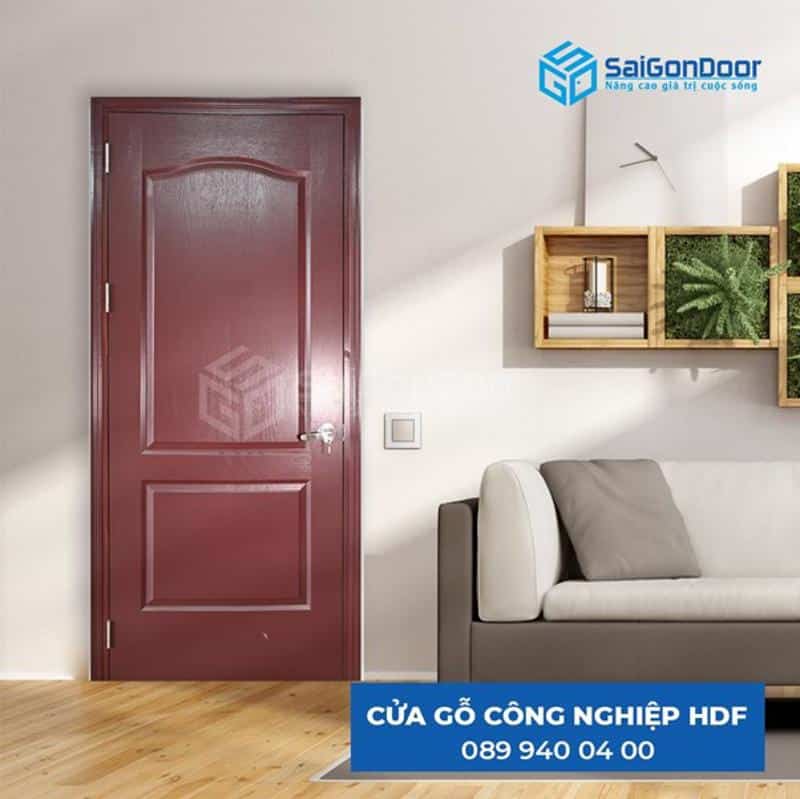 Cửa gỗ 1 cánh kiểu dáng cổ điển