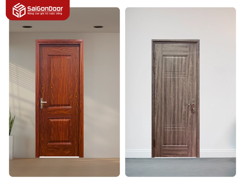 Công nghệ sản xuất cửa thép vân gỗ chất lượng từ Saigondoor