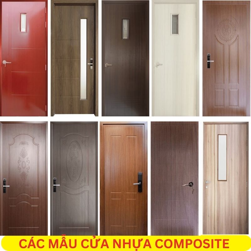 Các mẫu cửa nhựa composite chất lượng 