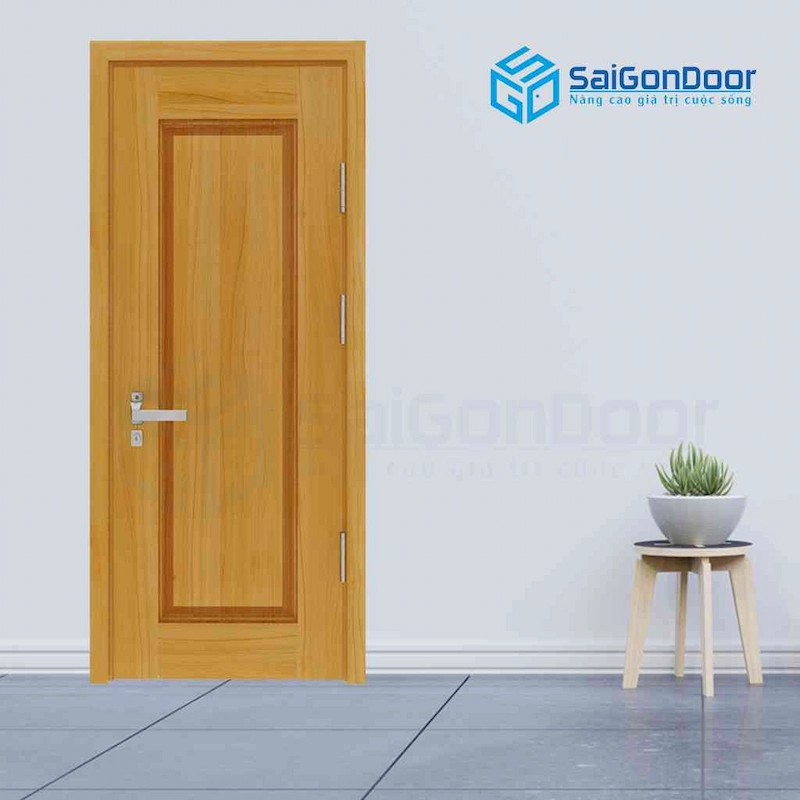 Cửa Gỗ Công Nghiệp HDF Veneer SGD 1B soi (2)