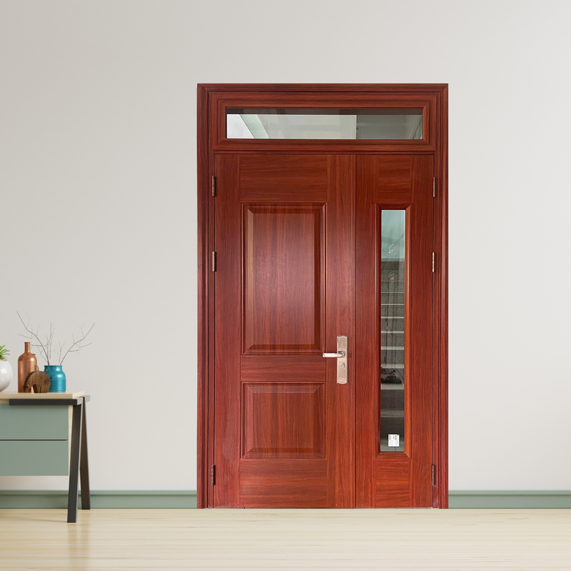 Cửa Thép Vân Gỗ Cách Âm Cách Nhiệt Cho Nhà Mái Thái