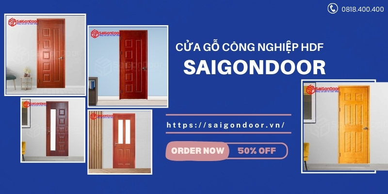 Cửa gỗ công nghiệp HDF phủ Veneer