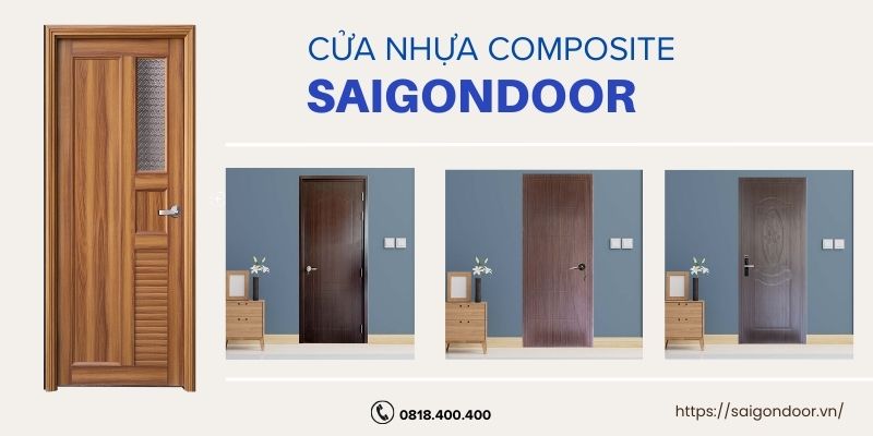 Mẫu cửa nhựa composite cho khu chung cư 