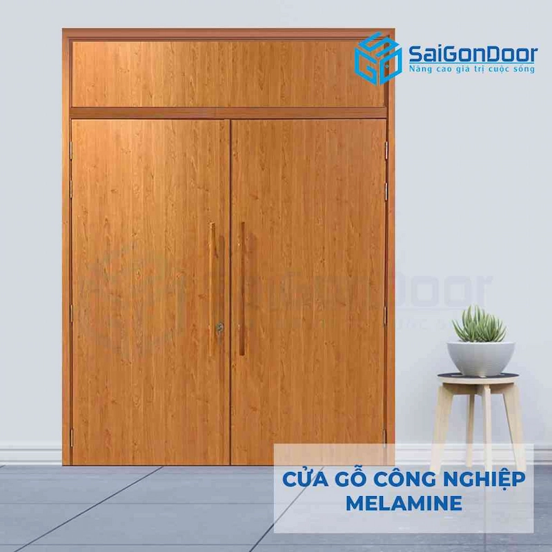 Cửa Gỗ Công Nghiệp MDF Melamine P2 Fix