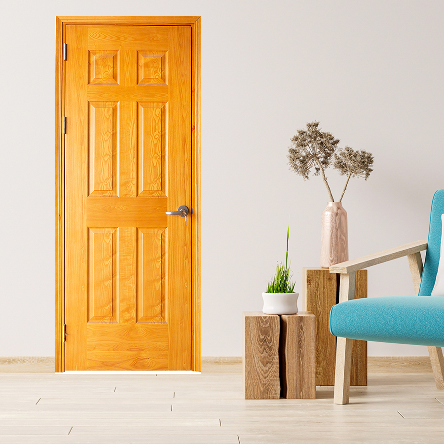 CỬA GỖ NHÀ TẮM SGD Cua go HDF Veneer 6A ash