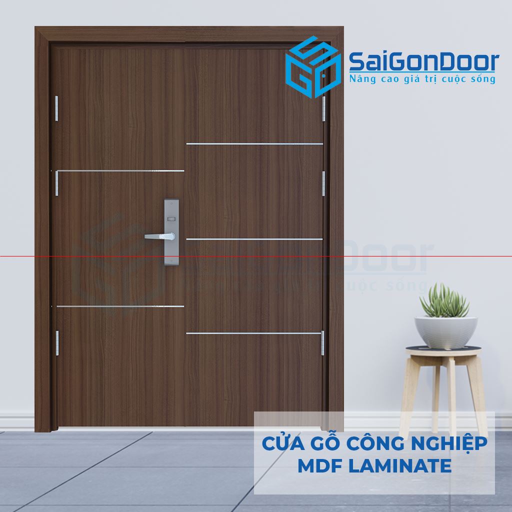 CỬA GỖ CÔNG NGHIỆP MDF LAMINATE 2P1R51