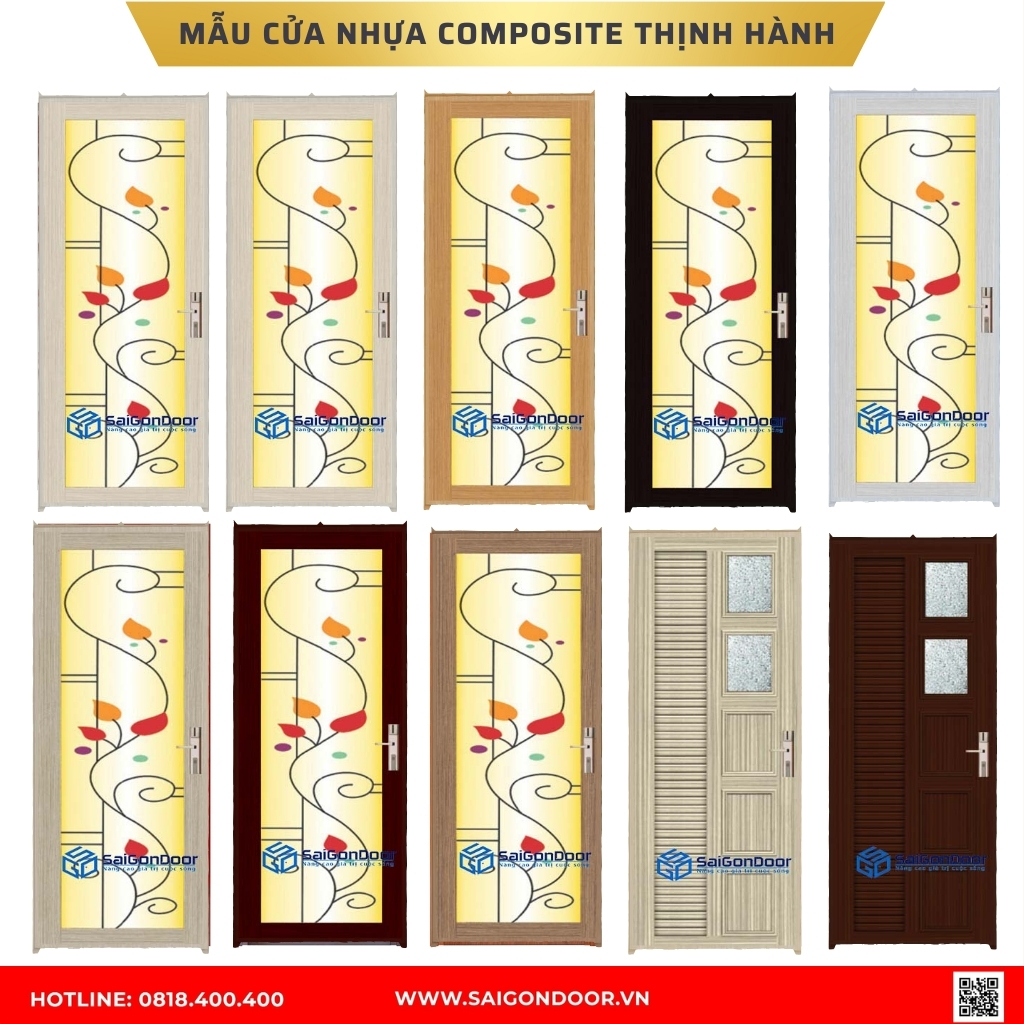 Mẫu cửa nhựa composite Long An