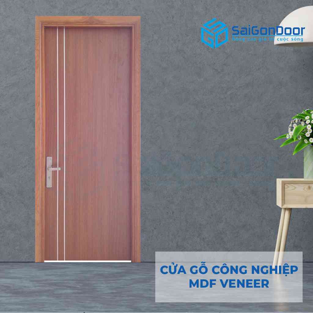 CỬA GỖ CÔNG NGHIỆP MDF VENEER P1R2 xoan dao (3)