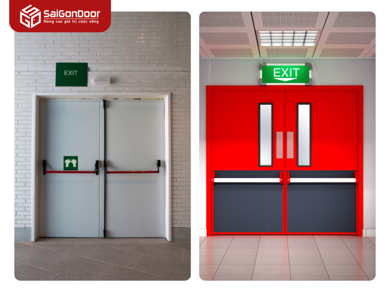 Cửa thép chống cháy 2 cánh