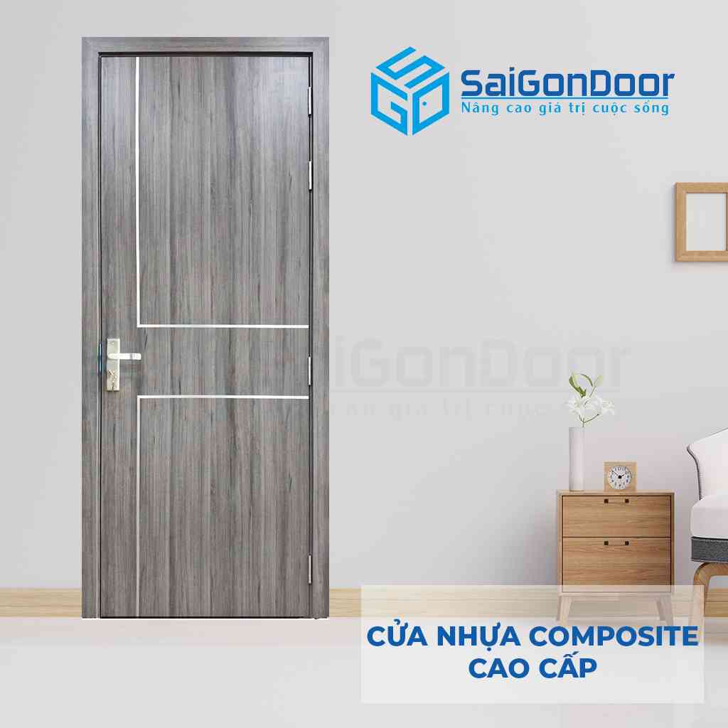 Mẫu cửa nhựa gỗ chịu nước P1R4B