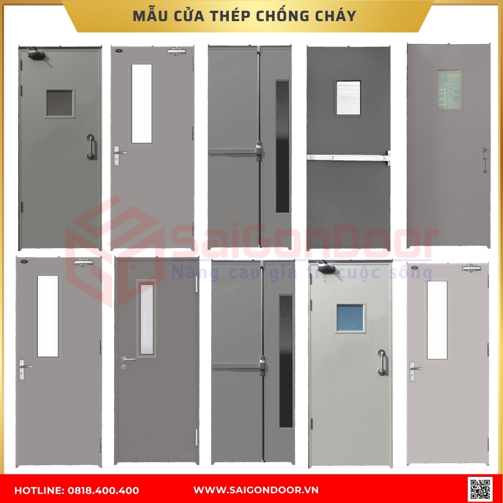 Mẫu cửa thép chống cháy được ưa chuộng