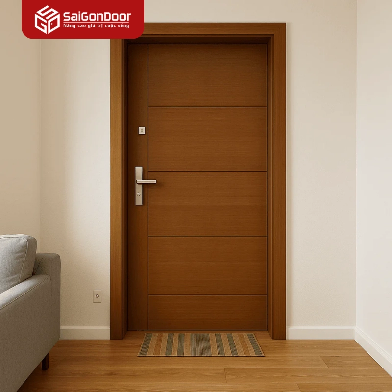 Tại sao mẫu cửa gỗ 1 cánh là lựa chọn tối ưu cho không gian phòng ngủ?