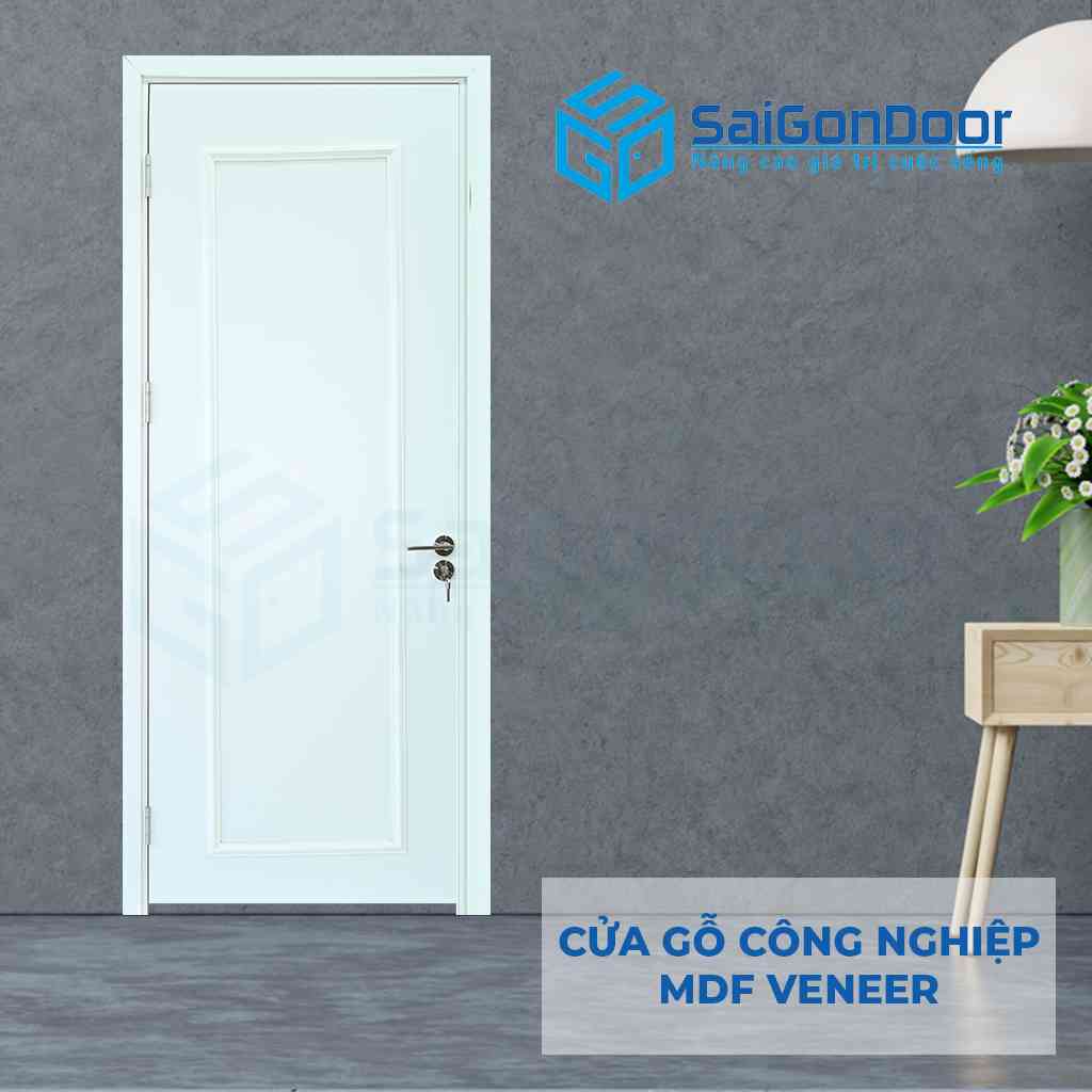 Cửa gỗ MDF veneer 1PN SGD