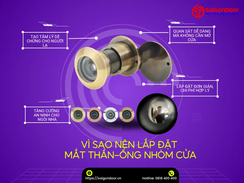 Vì sao nên lắp mắt thần- ống nhòm cửa
