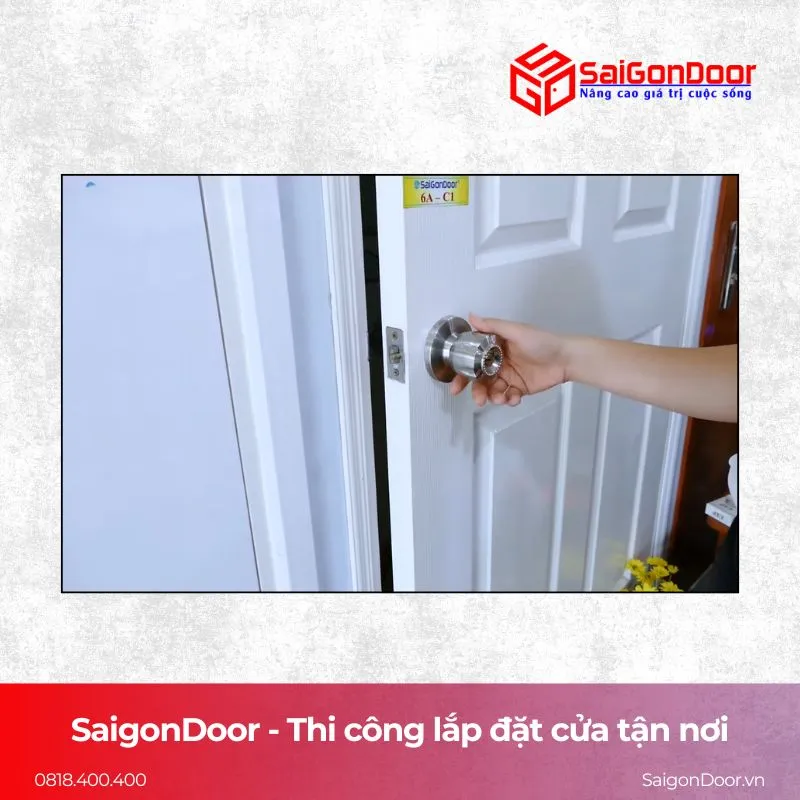 Thi công lắp đặt cửa tại SaigonDoor