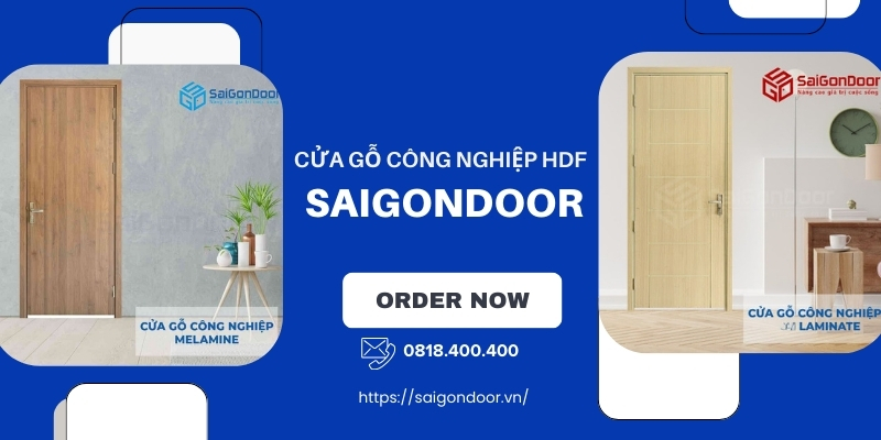 Cửa HDF Laminate chất lượng 