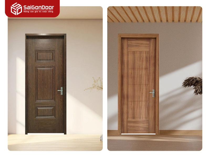 Ưu điểm vượt trội của cửa thép vân gỗ Sài Gòn Door
