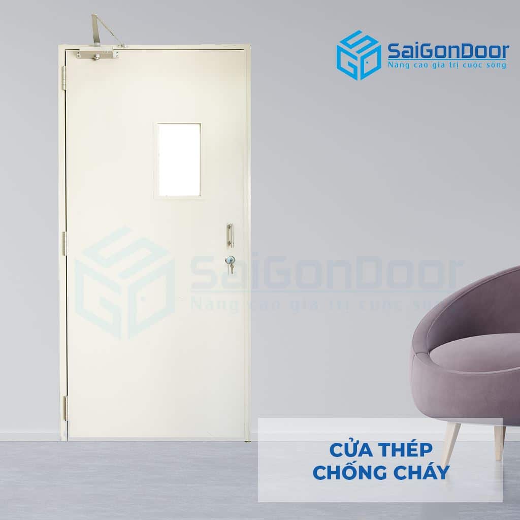 Cửa Thép Chống Cháy TCC P1G1 kinh chong chay (2)