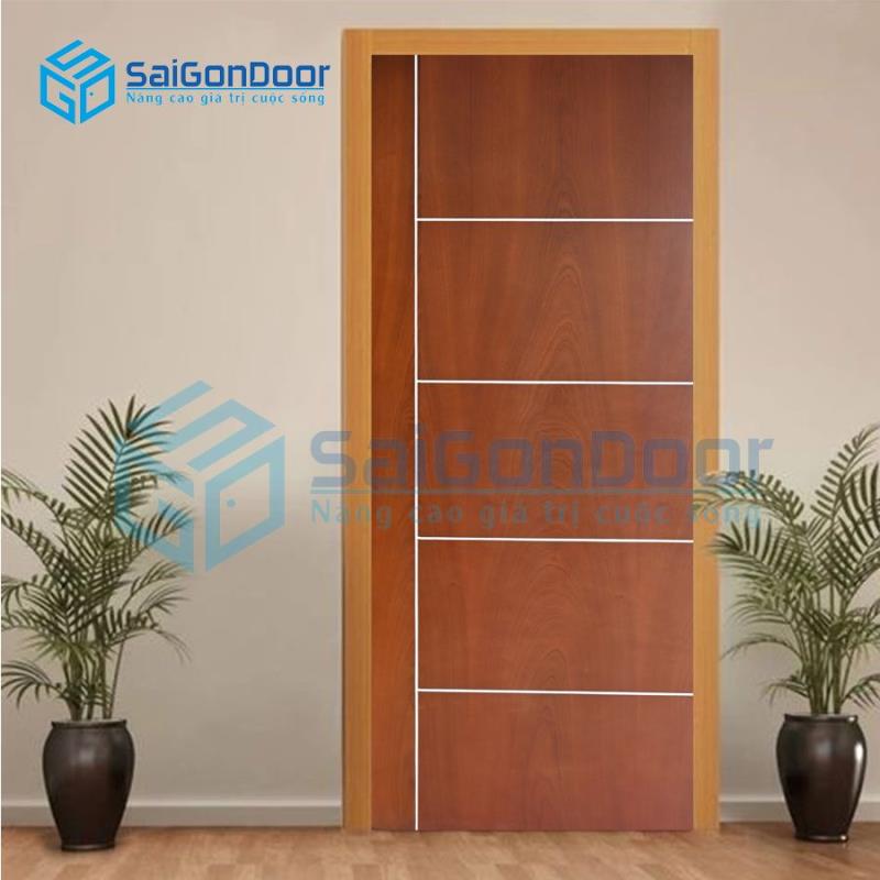 Cửa Gỗ MDF Veneer P1R5-SAPELE