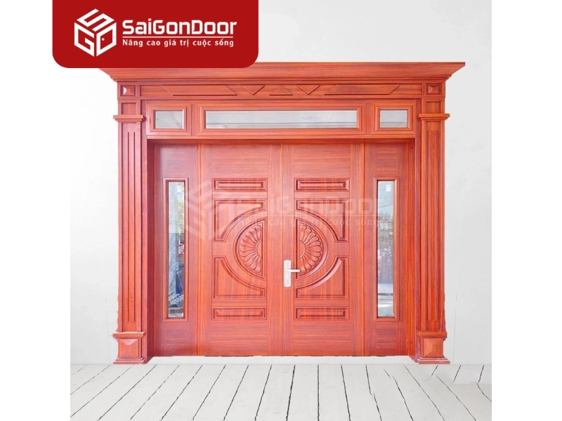 Các bước lắp đặt cơ bản cửa thông phòng thép vân gỗ