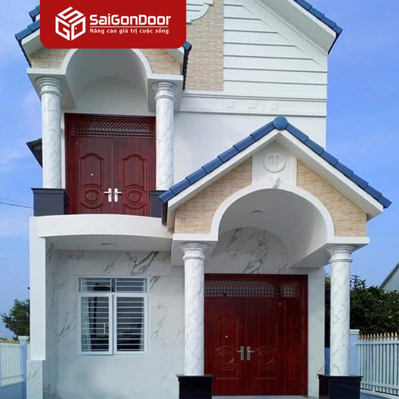 Cửa thép vân gỗ SGD 8