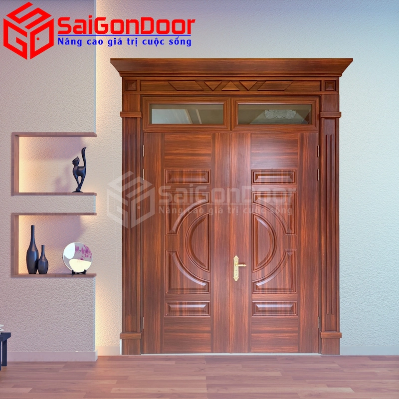 Mẫu cửa hai cánh tân cổ điển