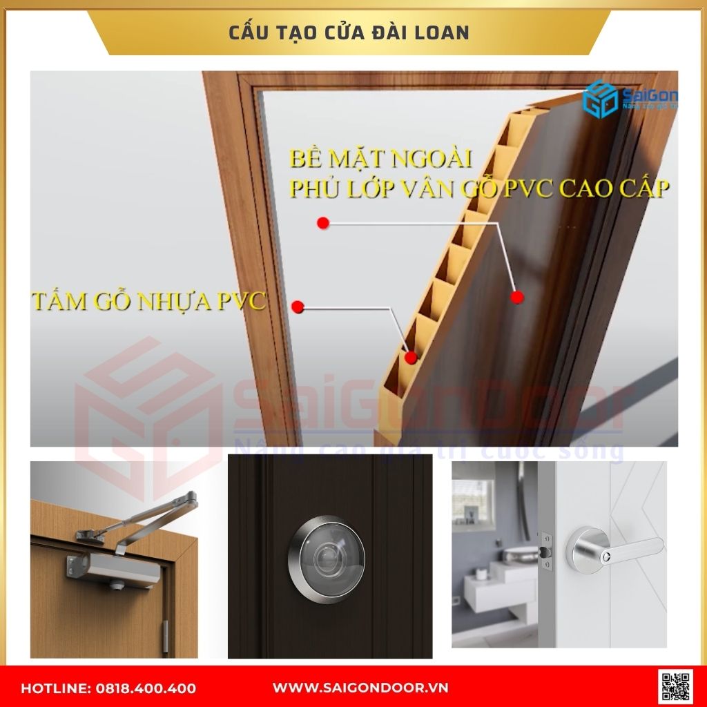 cấu tạo cửa nhựa Đài Loan Tiền Giang