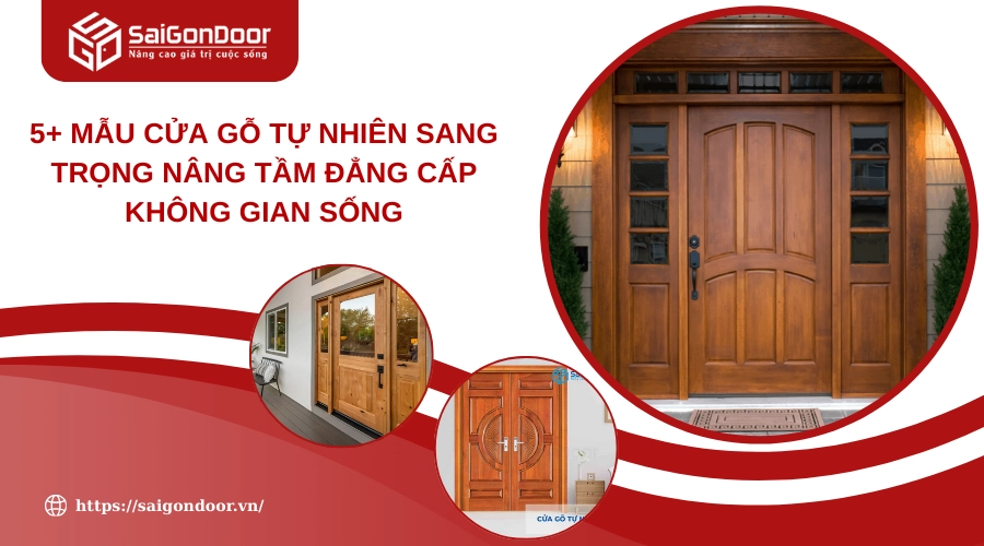 5+ Mẫu Cửa Gỗ Tự Nhiên Sang Trọng Nâng Tầm Đẳng Cấp Không Gian Sống