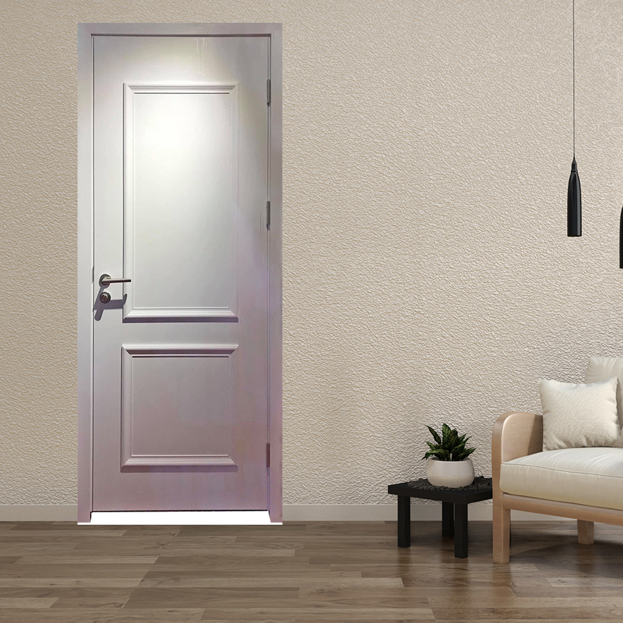 Cửa nhựa giả gỗ composite 2PN trắng