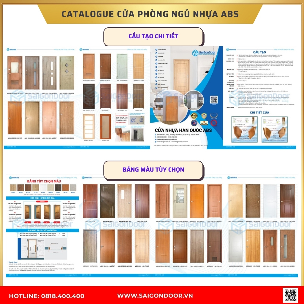 Catalog cửa phòng ngủ nhựa ABS