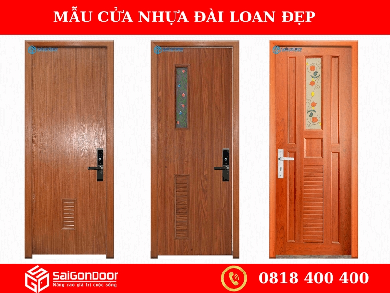 Tổng hợp mẫu cửa nhựa Đài Loan 