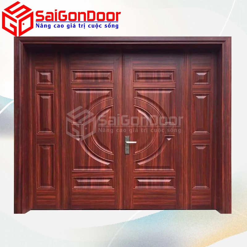 Cửa Thép Vân Gỗ SGD-KM.TVG-1C-1