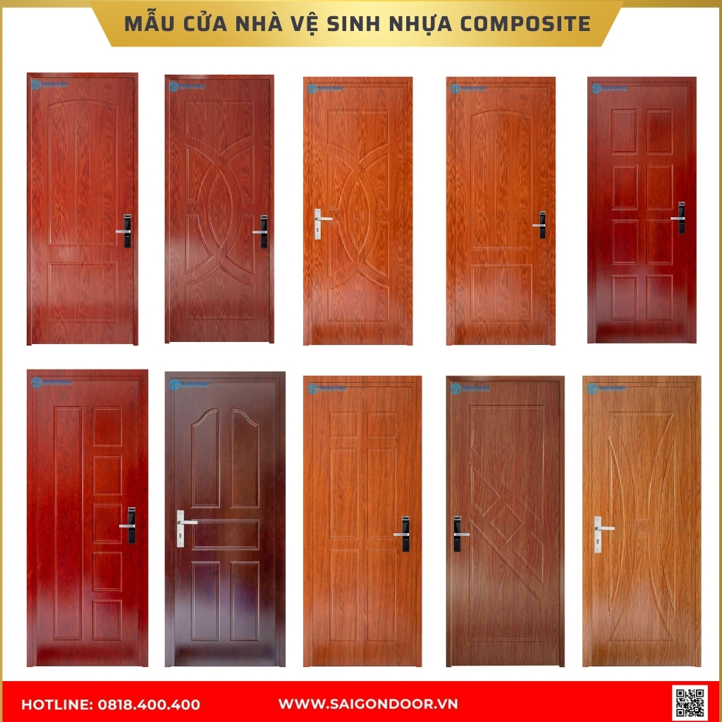 Mẫu cửa nhà vệ sinh nhựa composite được ưa chuộng