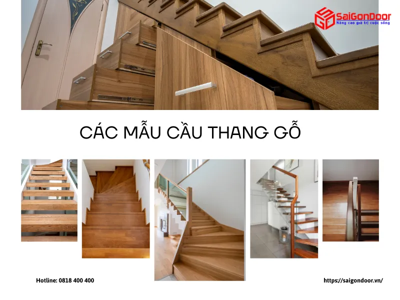 Các dòng cầu thang gỗ phổ biến