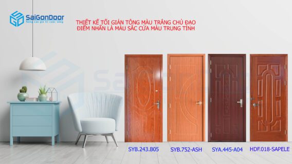 Các mẫu cửa thích hợp với phong cách tối giản