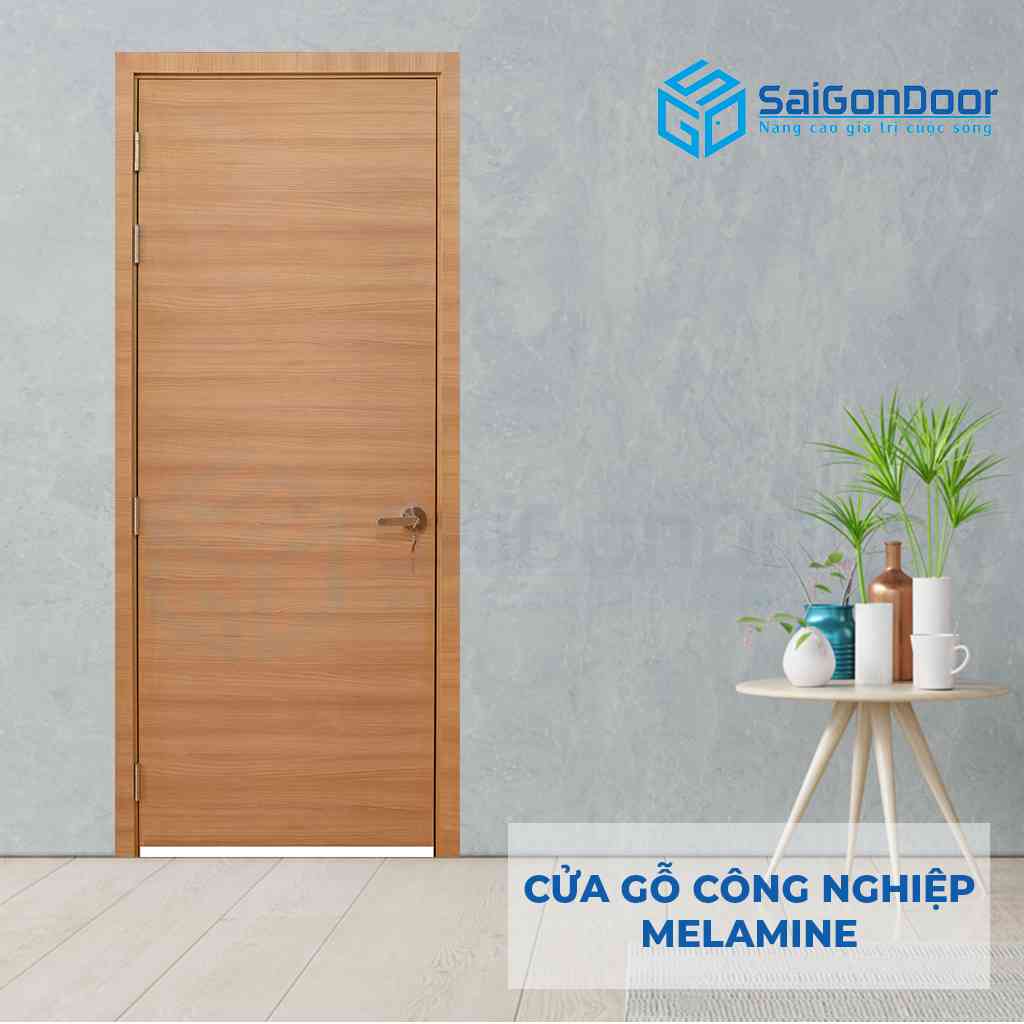 CỬA GỖ CÔNG NGHIỆP MDF MELAMINE P1 van ngang