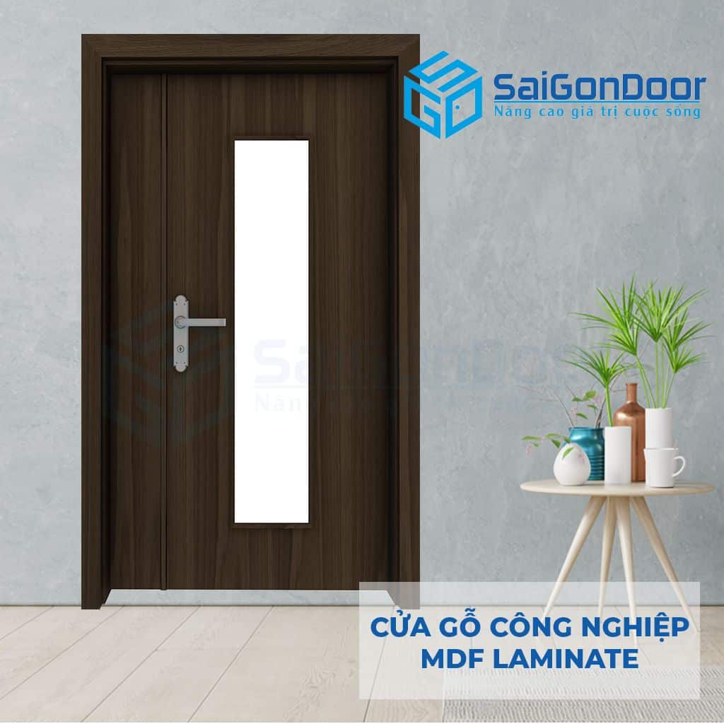 CỬA GỖ CÔNG NGHIỆP MDF LAMINATE 2P1G1s