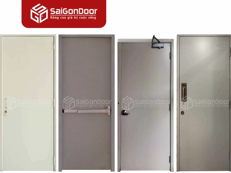 Cửa thép chống cháy giúp ngăn lửa, khói lan trong thời gian nhất định
