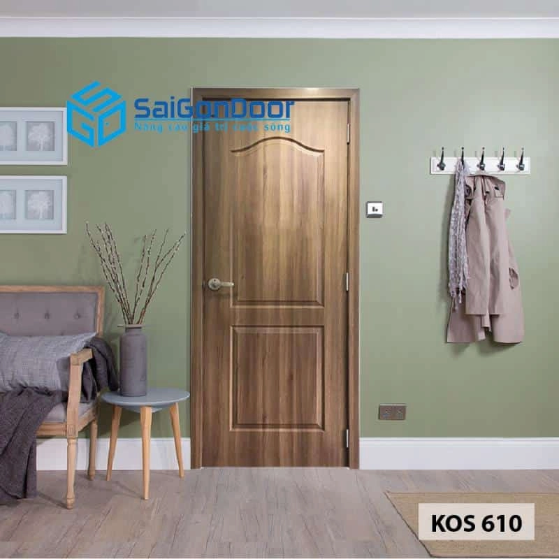 Mẫu cửa nhựa ABS vân gỗ cho phòng khách và văn phòng